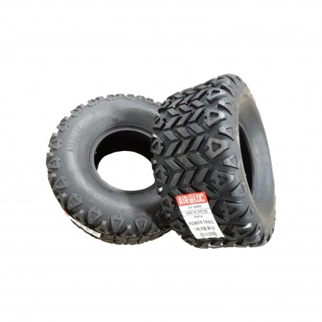 TWO New 24x10.50-10 Air-Loc Power Trail AT Tires 6 ply TL