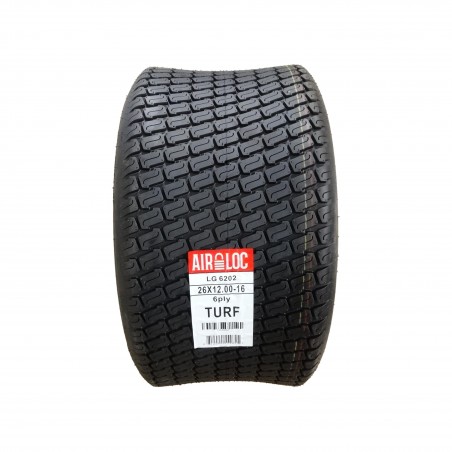 26X12.00-16 Air-Loc P5038 Turf Tire 6 ply TL identical to OTR Lawnmaster