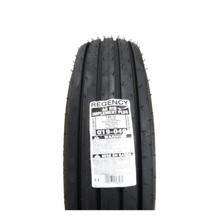 7.60-15 Regency I-1 AG Rib Plus Farm Implement Tire 8 ply Tubeless