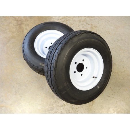 TWO New 20.5X8.0-10 Hi-Run SU03 Trailer Tires 10 ply rated on 5 Hole Wheels with 4.5" bolt circle