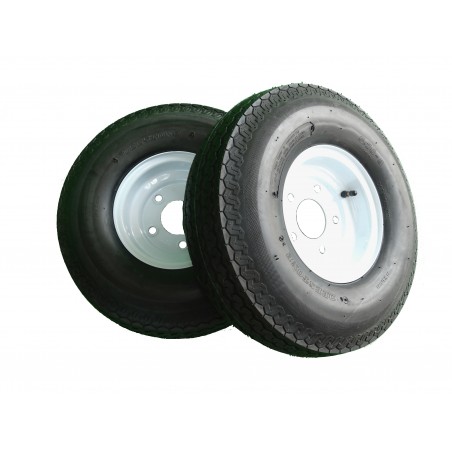 TWO 5.70-8 Deestone D901 Trailer Tires 8 ply rated on 5 Hole Wheels