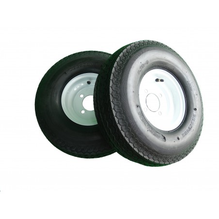 TWO 5.70-8 Deestone D901 Trailer Tires 8 ply rated on 4 Hole Wheels