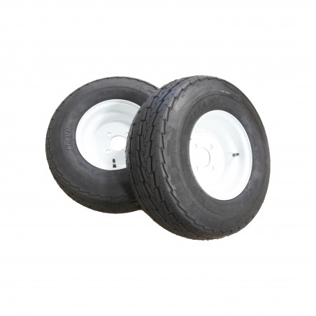 TWO New 20.5X8.0-10 Hi-Run SU03 Trailer Tires 10 ply rated on 4 Hole Wheels